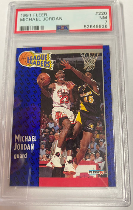 1991 FLEER MICHAEL JORDAN 220 PSA 7