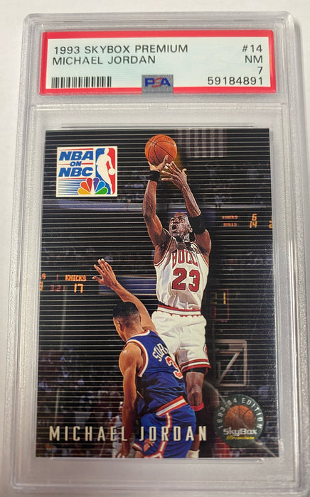 1993 SKYBOX PREMIUM MICHAEL JORDAN PSA 7 #14