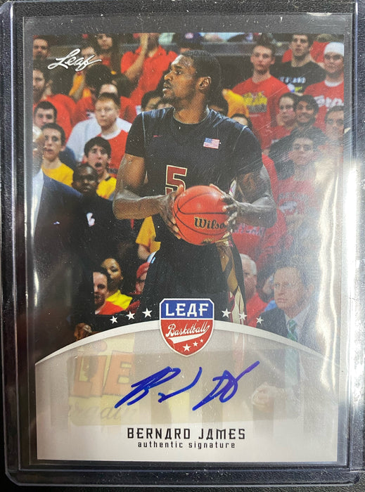 2012 Leaf Basketball Bernard James Auto Card #BA-BJI