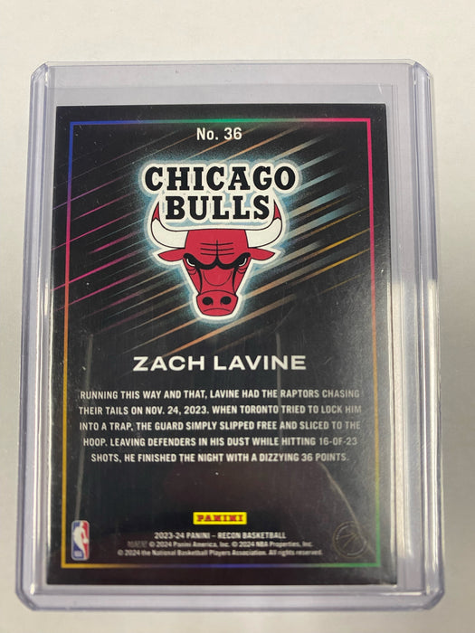 2023-24 Panini Recon ZACH LAVINE Red /199 Color Match Chicago Bulls #36