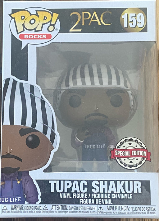 Toys Funko Pop Rap 2Pac Tupac Shakur in Thug Life Overalls Limited