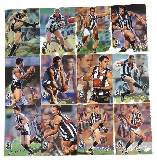 2000 Select AFL MILLENNIUM Trading Card Full Base Set Collingwood (12 Cards)