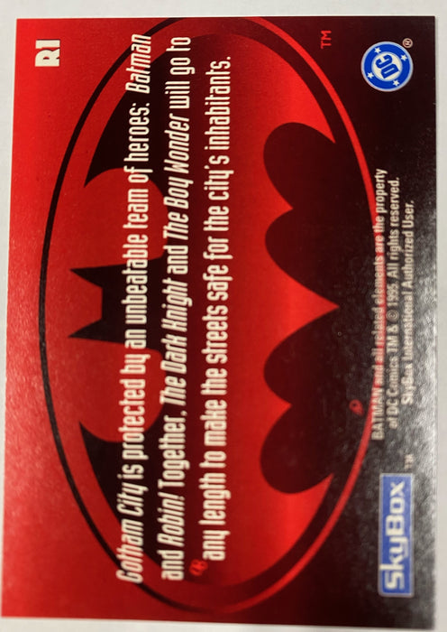 The Adventures of Batman and Robin Foil Insert Cards 1995 Skybox R1