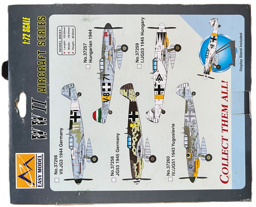 Easy Model Platinum Collectible WWII Aircraft BF109G-6