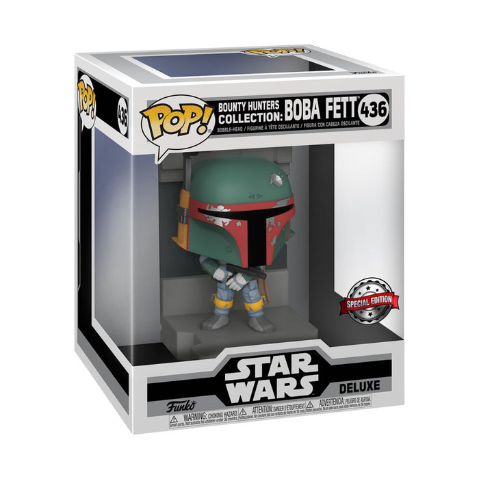 Star Wars - Bounty Hunter Collection Boba Fett Metallic US Exclusive Pop! Deluxe Diorama [RS]