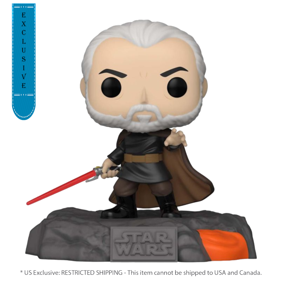 Star Wars - Red Saber Series: Darth Tyranus Glow US Exclusive Pop! Del ...