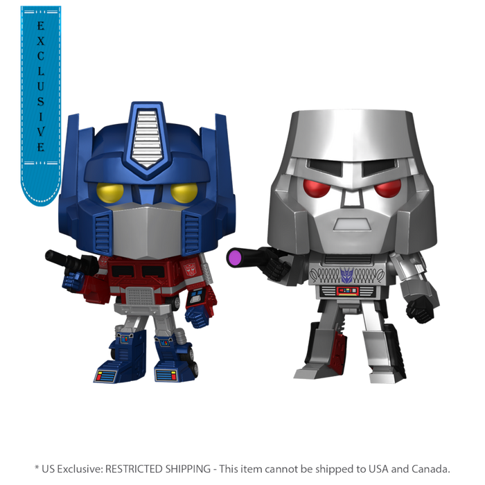 Transformers: G1 - Optimus Prime & Megatron US Exclusive Metallic Pop! Vinyl 2 -Pack [RS]