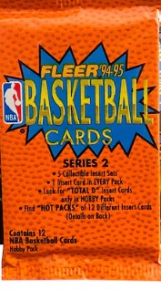 1994-95 Fleer NBA Basketball Retail Series 2 Pack - Factory Sealed Packs