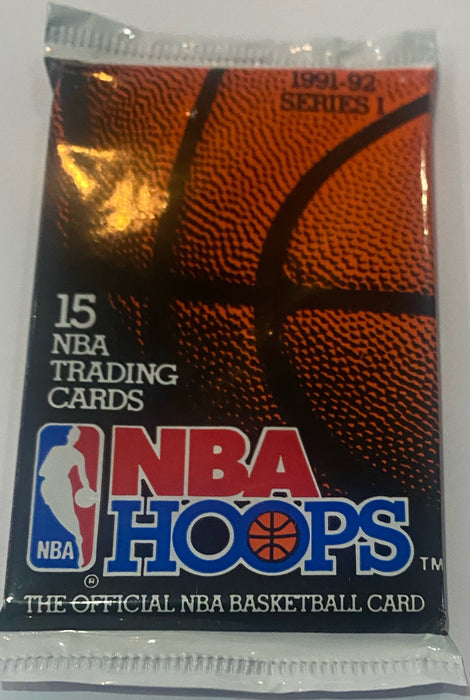 NBA Hoops Series 1 Factory Sealed Basketball Cards 1991 - 1992