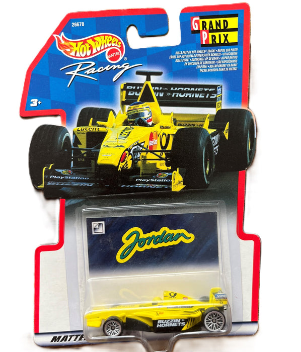 Hot Wheels Grand Prix / Jordan Formula 1 - Yellow - Buzzin Hornets - Model Car