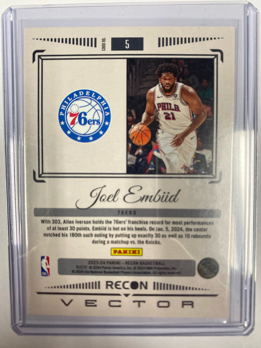 Joel Embiid 2023-24 Panini Recon VECTOR Insert Card (no.5)