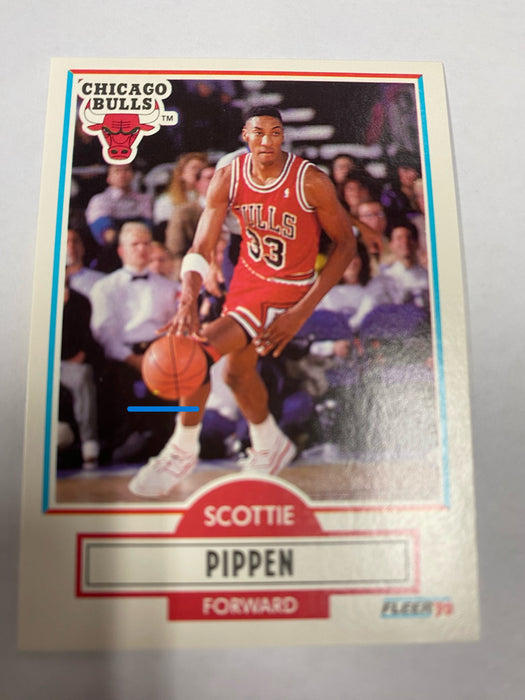 Scottie Pippen Fleer 90 #30 Rare Double Error Card (Mint Condition)