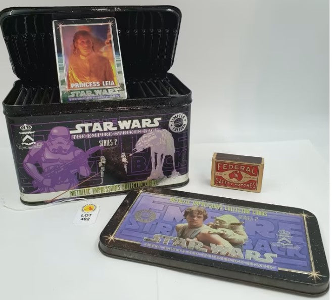 Star Wars Limited Edition Tin With Metal Collector Cards