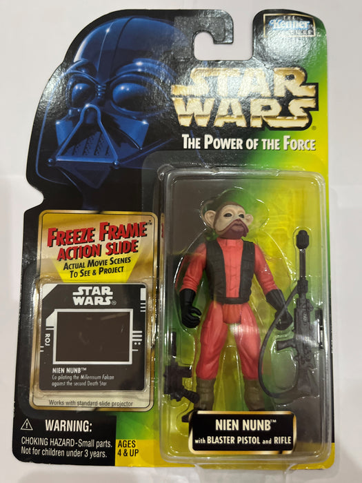 Star Wars Nien Nunb with Blaster Pistol and Freeze  Frame Slide