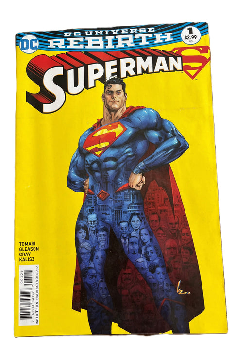 SUPERMAN #1 ROCAFORT VARIANT FIRST PRINT DC COMICS (2016) REBIRTH