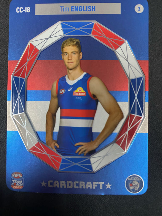 2024 AFL TEAMCOACH Card Craft Tim English Western Bulldogs CC-18 #3