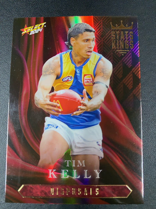 2024 AFL Select Footy Stars Tim Kelly Stats Kings Disposals Holofoil