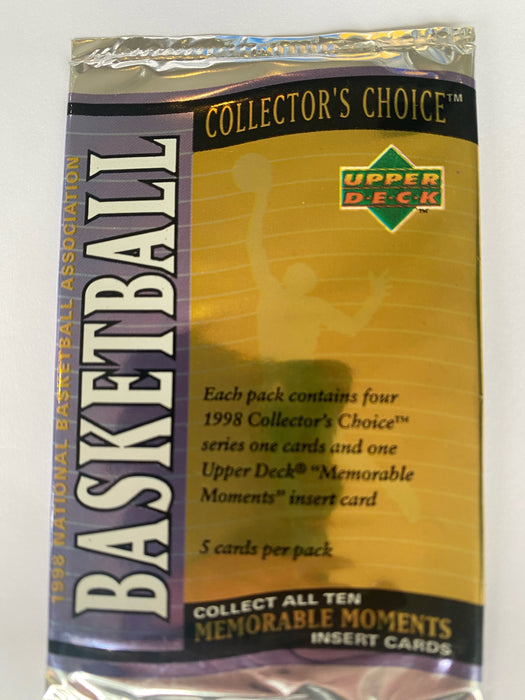 1998 Collectors Choice Series I NBA Upper Deck Factory Sealed Pack