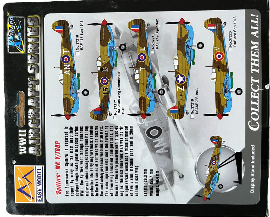 Winged Ace Spitfire MK V/Troop  1:72 Scale