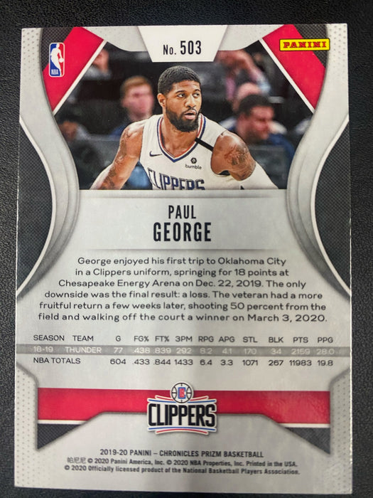 Paul George 2019-20 Panini Prizm #503